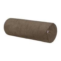 XL-NACKENROLLENHÜLLE HYggelig No.2 Block Cord-Samt umbra-braun 70/25 cm - Braun, Textil (25/70cm) - beties Heimtextil