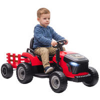 TRAKTOR DE-13080 abnehmbarer Anhänger Rot - Rot, Kunststoff (139/58/55cm) - ComfortXL