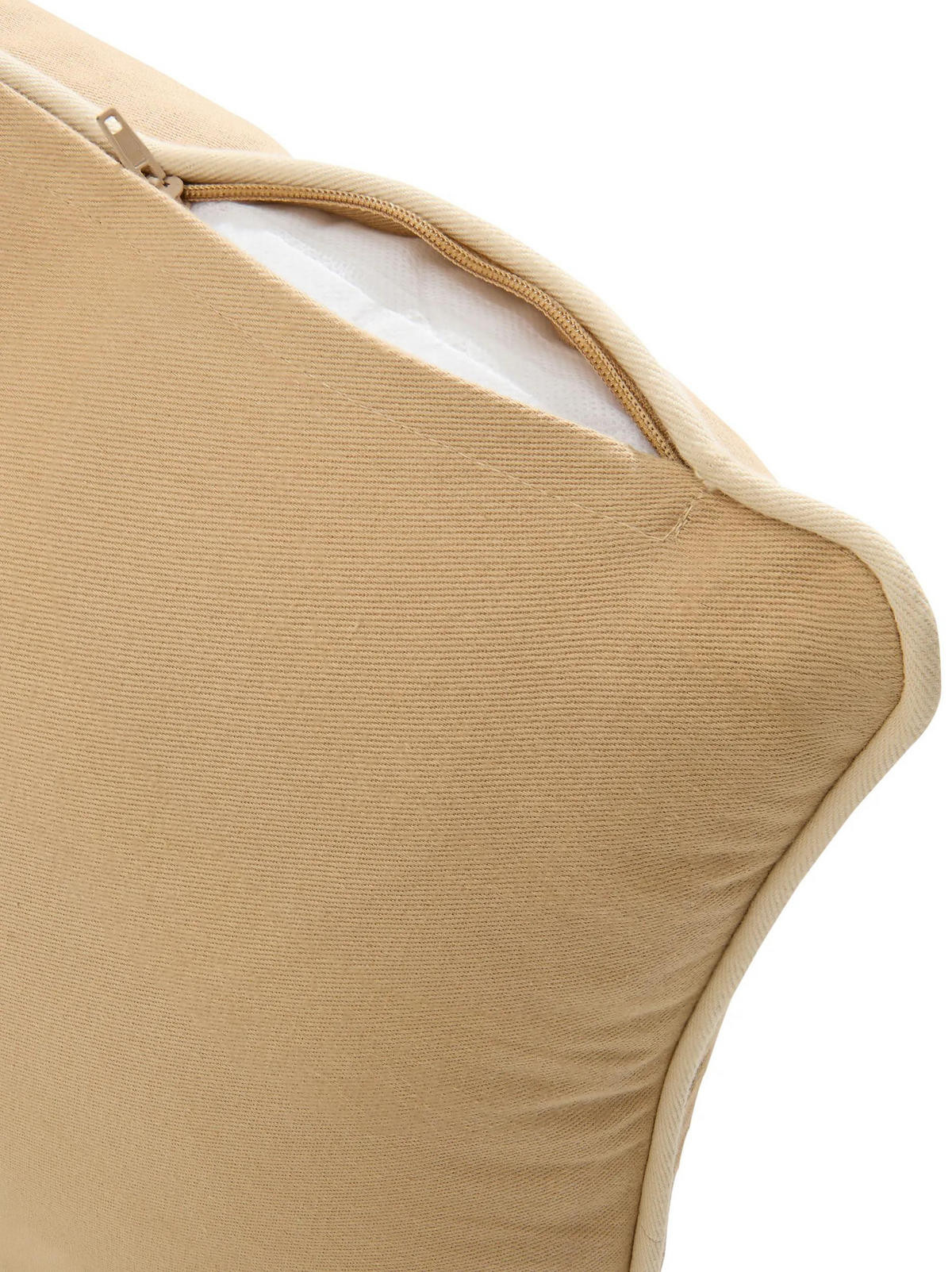 KISSEN Ines Beige/Cream 30/50 cm - Beige/Creme, Textil (50/30/15cm) - benuta