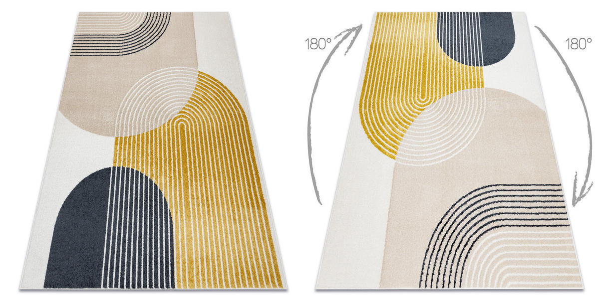 TEPPICH Fusion 140/190 cm - Creme, Textil (140/190cm) - rugsX