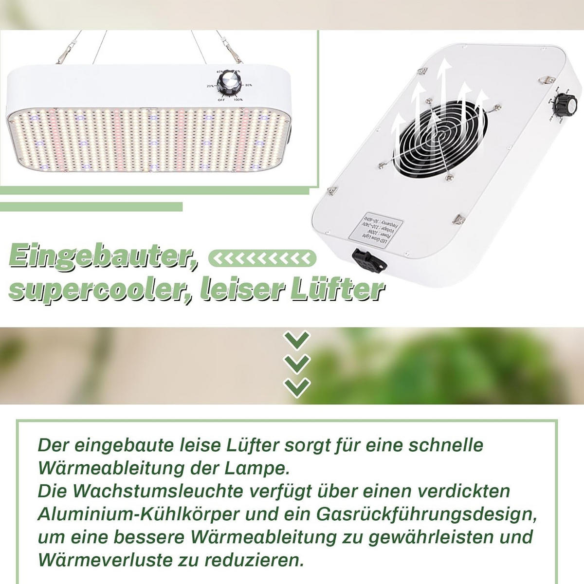 GROWBOX KOMPLETTSET – 120×120×200 cm LED-Lampe, Aktivkohlefilter & Belüftungssystem, Indoor Pflanzenzelt für Cannabis - Multicolor, Textil (120/200/120cm) - JUNG