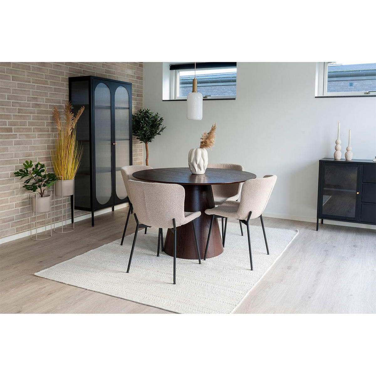 ESSTISCH, Bolton, Nussbaum, MDF, 120 x 120 x 75 cm - Nussbaumfarben, Holzwerkstoff (120/120/75cm) - ebuy24