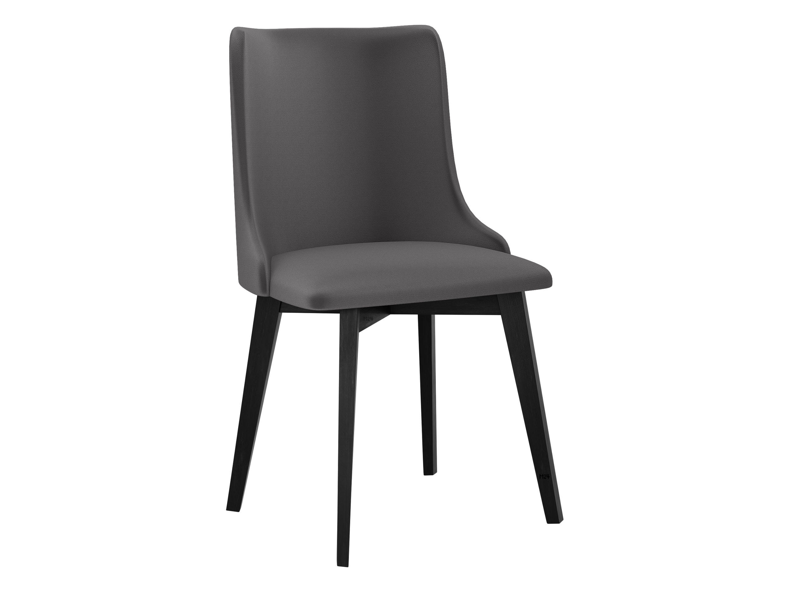 STUHL Monti 5, Holzfarbe: Schwarz - Dunkelgrau/Schwarz, Holz (48/83/53cm) - MIRJAN24