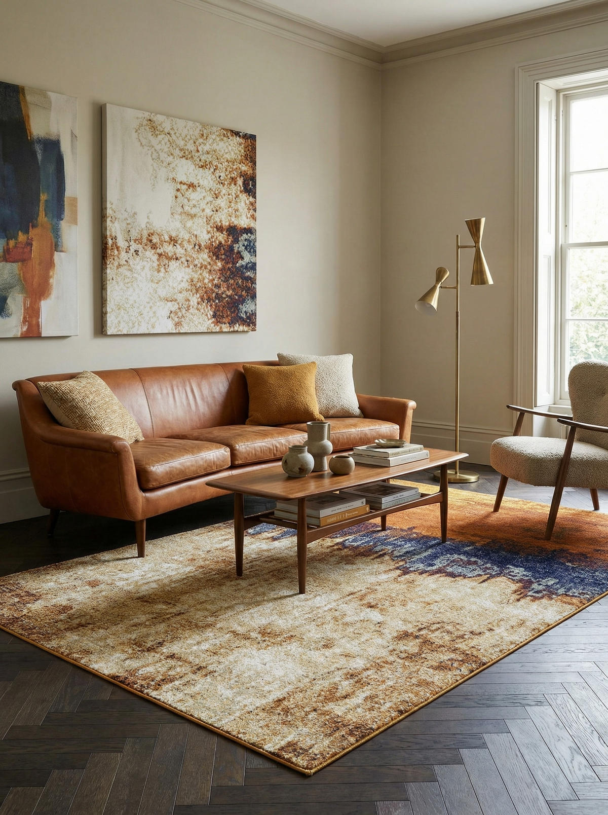 TEPPICH Kurzflor abstrakt pflegeleicht strapazierfähig LODI-Adda, Multi 120x170 cm - Multicolor, Textil (120/170cm) - KADIMA DESIGN