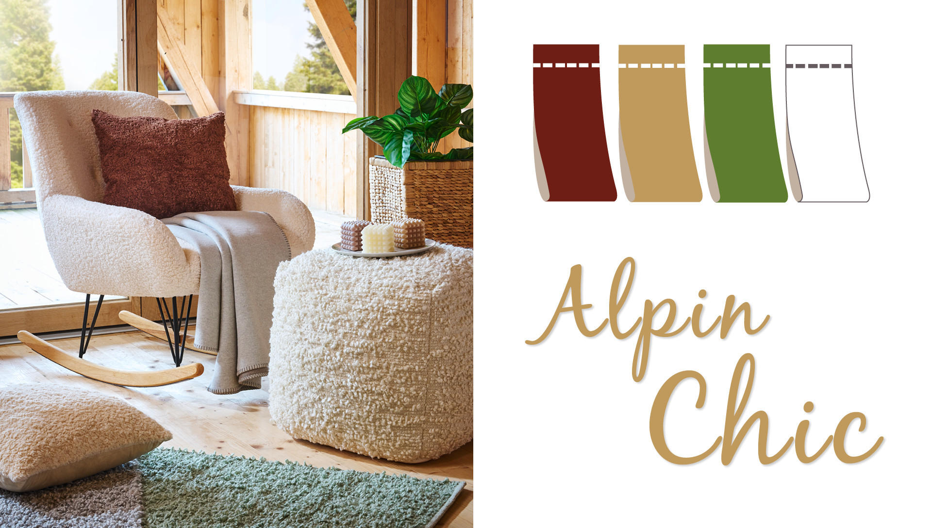 Alpin Chic inspirációs kép színpalettával