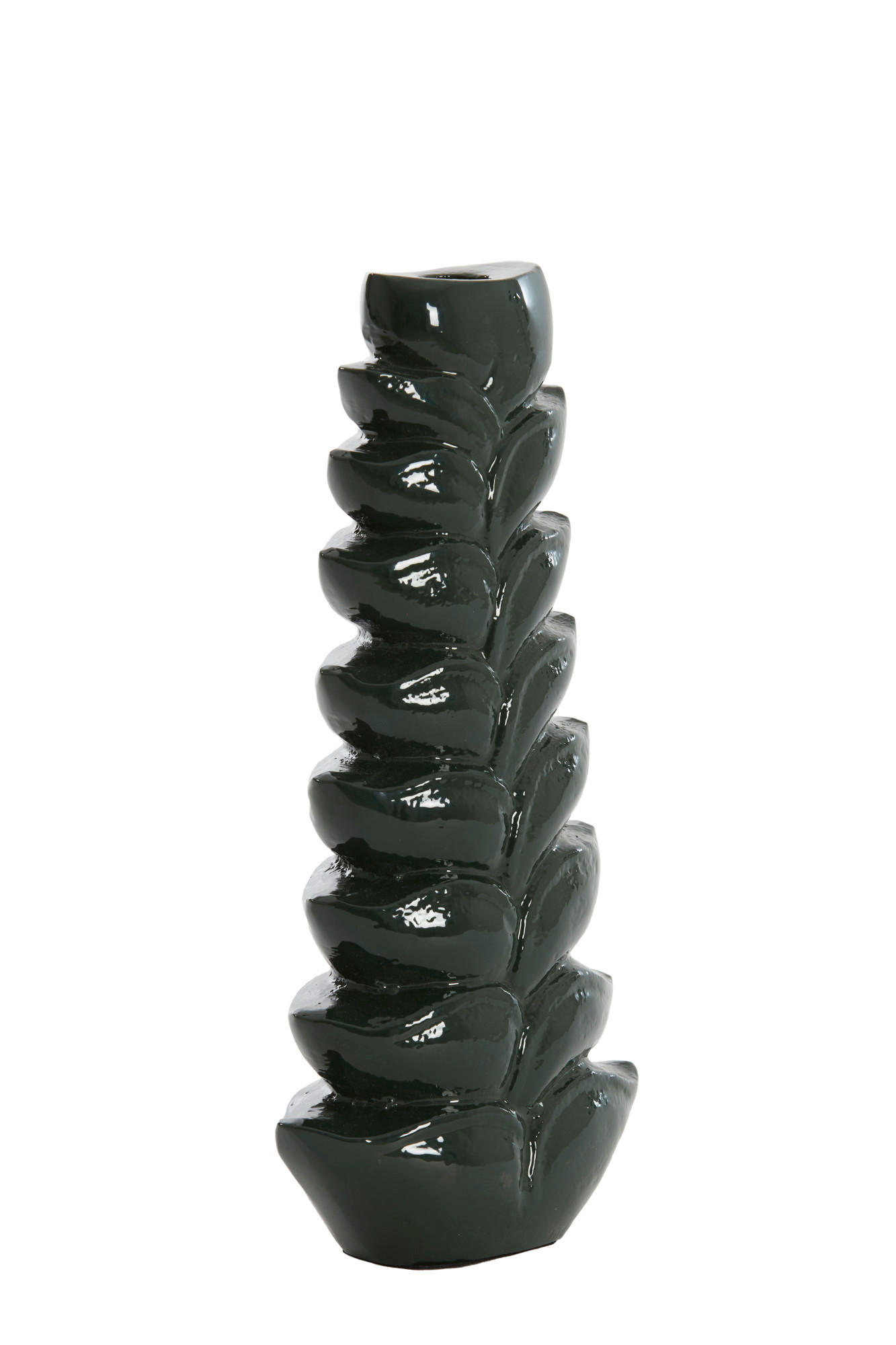 KERZENHALTER Batalio Grün Ø16/30 cm - Grün, Metall (7/30/16cm) - Light & Living