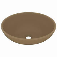 WASCHBECKEN Lange 40/33/13.5 cm - Creme, Keramik (40/13.5/33cm) - Nettlife