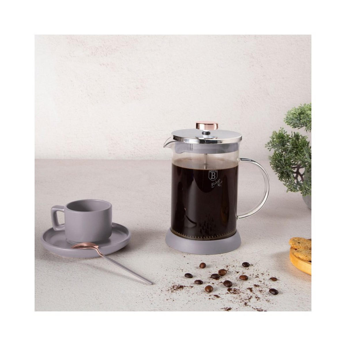 TEEKANNE Grau 9/9/20 cm BH8588 - Grau, Glas (0.6L) - Berlinger Haus