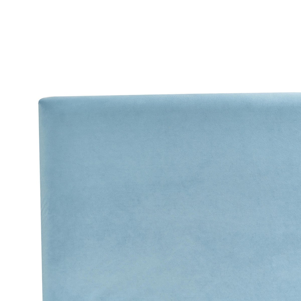 PAT TAPIȚAT 90/200cm albastru deschis Fitou - albastru deschis, material textil (90/200cm) - Beliani