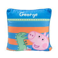KINDERKISSEN Peppa Wutz George / Schorsch Blau 30 x 30 cm - Blau, Textil (30/30cm) - United Labels