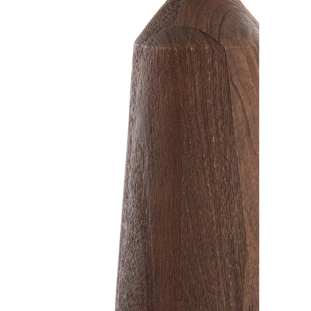 TISCHLEUCHTE TRAPANI Ø15x45 cm, Mangholz, orange-braun - Braun, Holz (45/15/45cm) - Light & Living