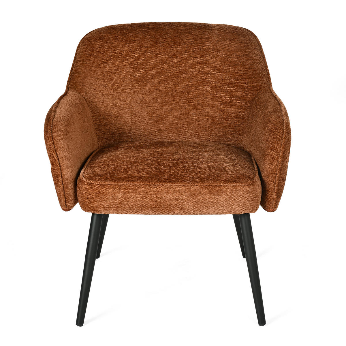 SESSEL in Webstoff, Braun - Braun, Textil/Metall (64/81.5/65.5cm) - Meubles Cosy