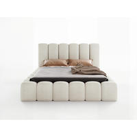 POLSTERBETT VELORA 180x200 ECRU - Ecru, Textil (180/200cm) - Luxkor24