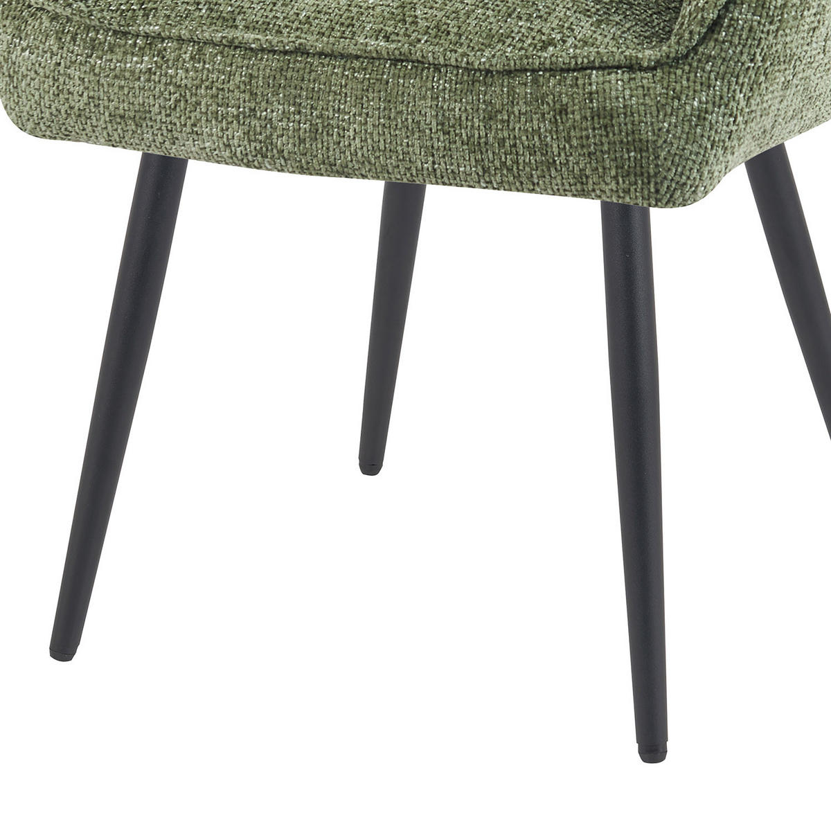 ESSZIMMERSTUHL Mika-Miro - Schwarz/Grün, Textil/Metall (59/84/66cm) - DUBI Möbel