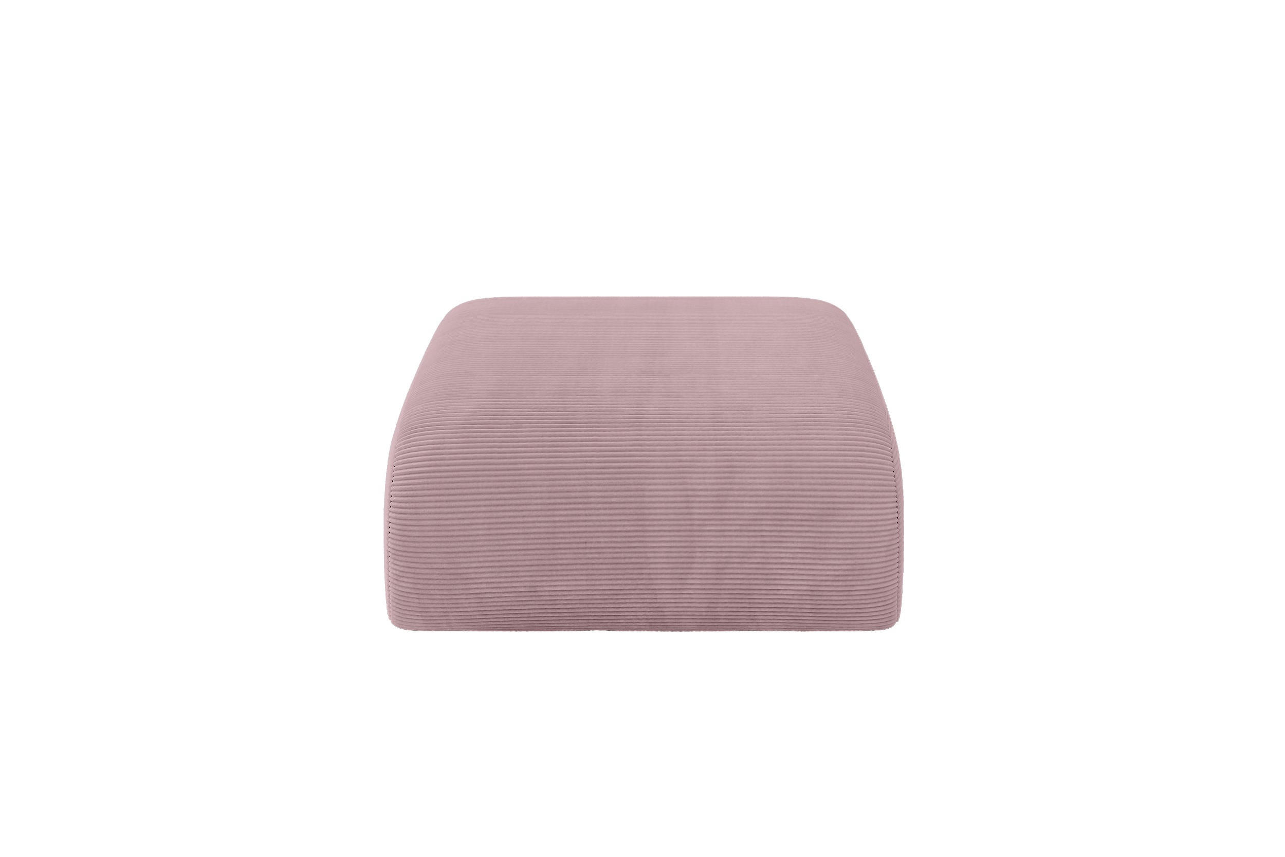 POUF MIRA-PUF 91x89x40 Rosa cm Cord Modular Sitzhocker - Schwarz/Rosa, Holzwerkstoff/Kunststoff (91/40/89cm) - ALTDECOR