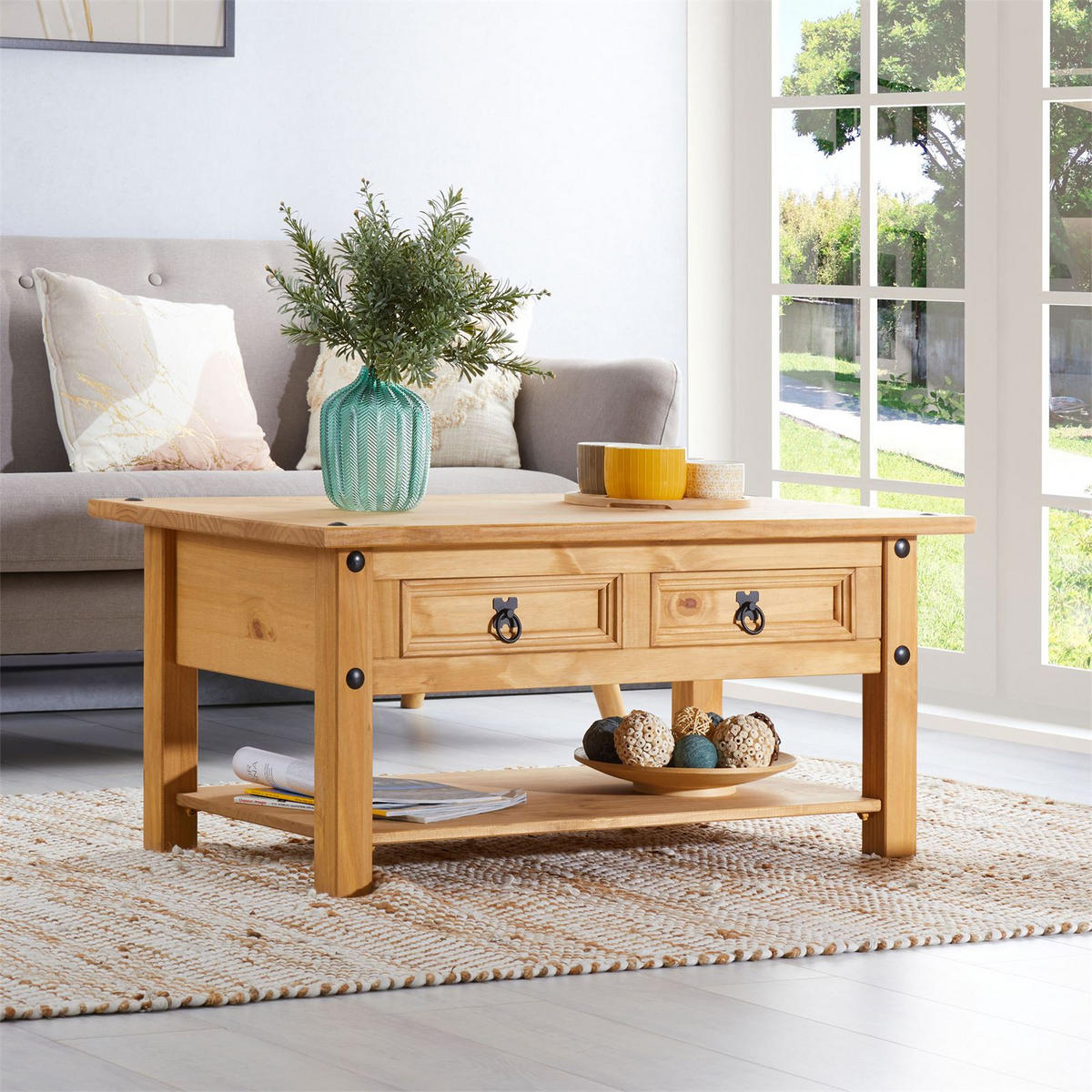 COUCHTISCH SALSA - Naturfarben, Holz (60/100/46cm) - CARO-Möbel