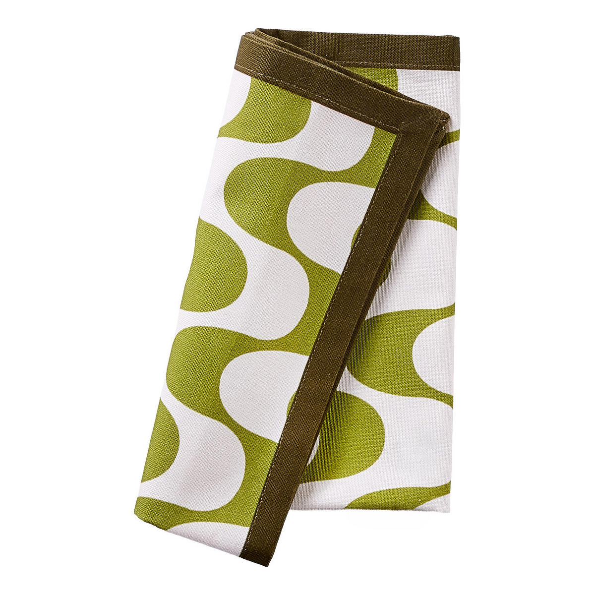 SERVIETTE Wavy - Grün, Textil (42/42cm) - Butlers