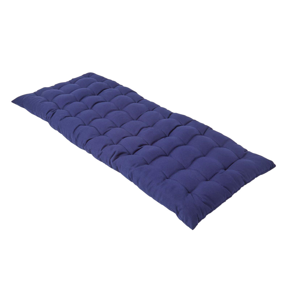 BANKAUFLAGE 2-Sitzer dunkelblau 108/42/5 cm - Dunkelblau, Textil (108/42/5cm) - Homescapes