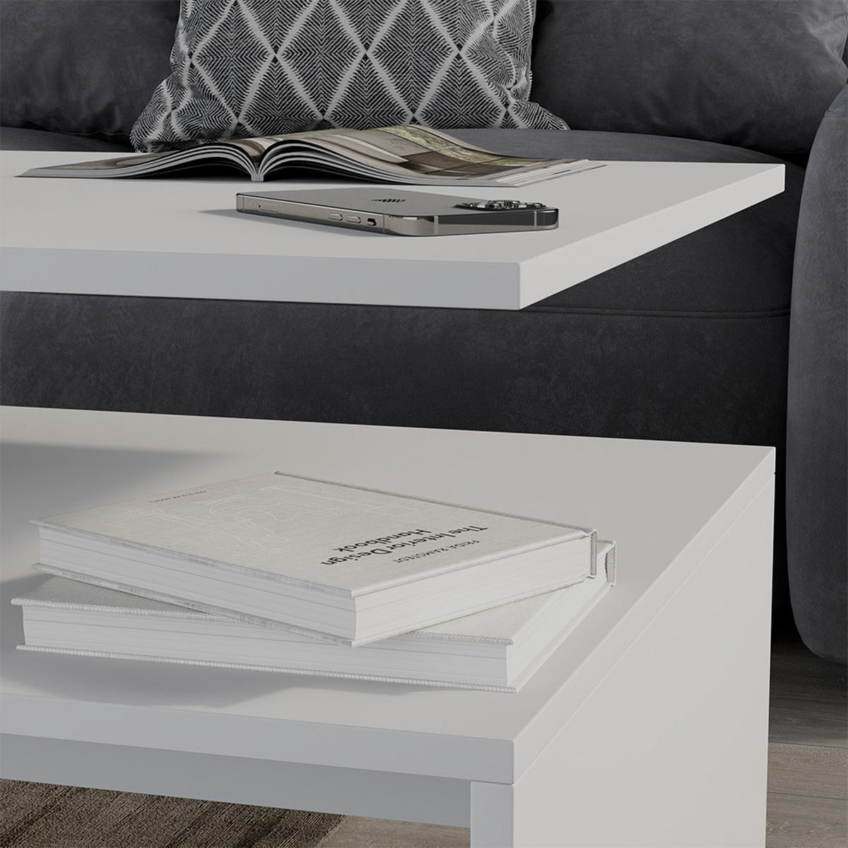 KONFERENČNÍ STŮL Amato Bílá - bílá, kompozitní dřevo (52.6/90/42.2cm) - Vicco