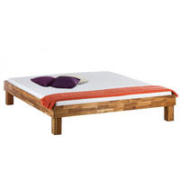 BETT - Massivholz - Eichefarben, Holz (140/200cm) - home24