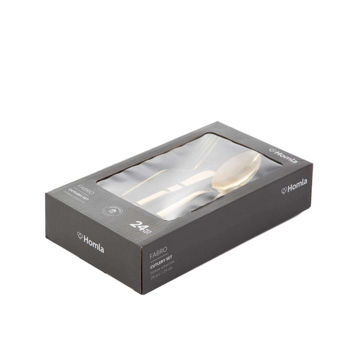 BESTECKSET Fabro Gold 24-tlg. - Goldfarben, Metall - Homla