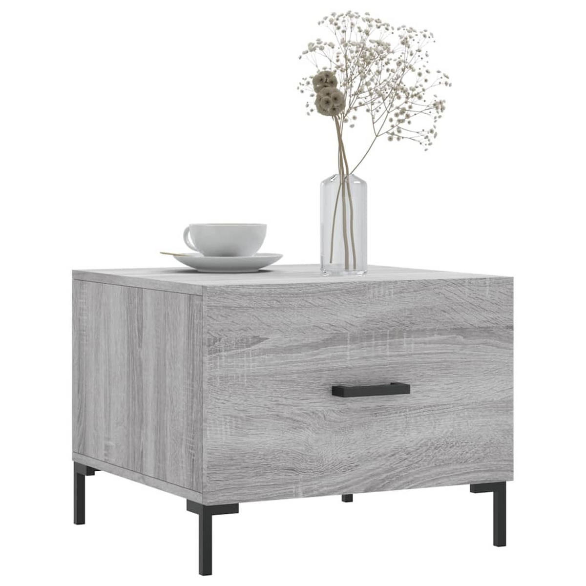COUCHTISCH Grau Sonoma 50x50x40 cm Holzwerkstoff - Grau, Holzwerkstoff (50/50/40cm) - furnicato