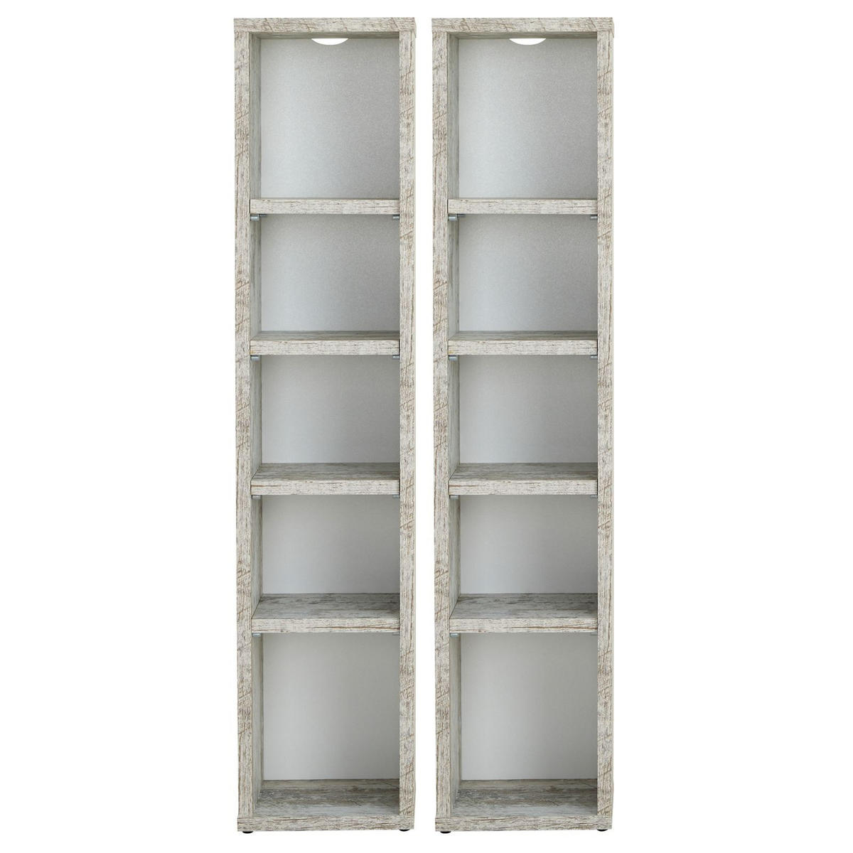 CD/DVD- REGAL CHART - Dunkelbraun, Holzwerkstoff (20/186/17cm) - CARO-Möbel