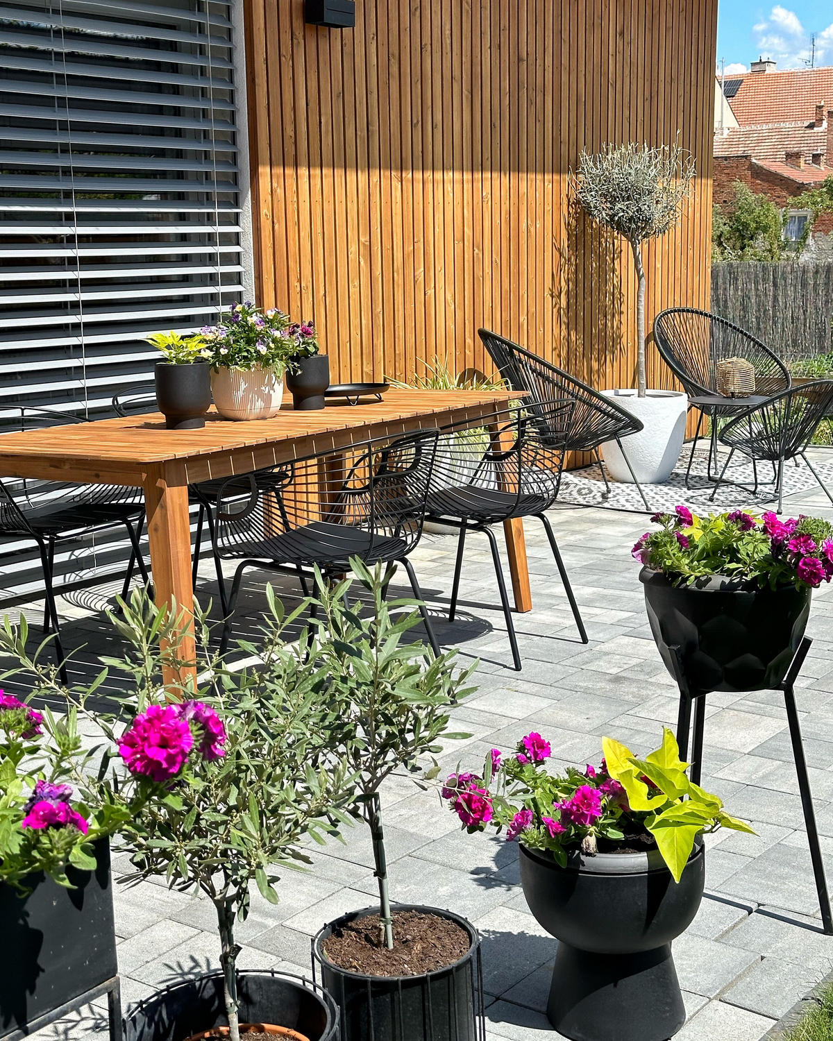 GARTENTISCH Akazienholz hellbraun 180/90 cm Fornelli - Hellbraun, Holz (180/90/75cm) - Beliani
