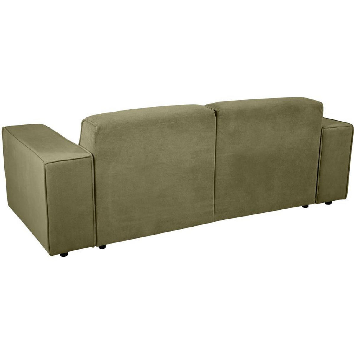 3-SITZER SOFA Pedro ohne Schlaffunktion grün - Schwarz/Grün, Textil (215/75/88cm) - Beautysofa