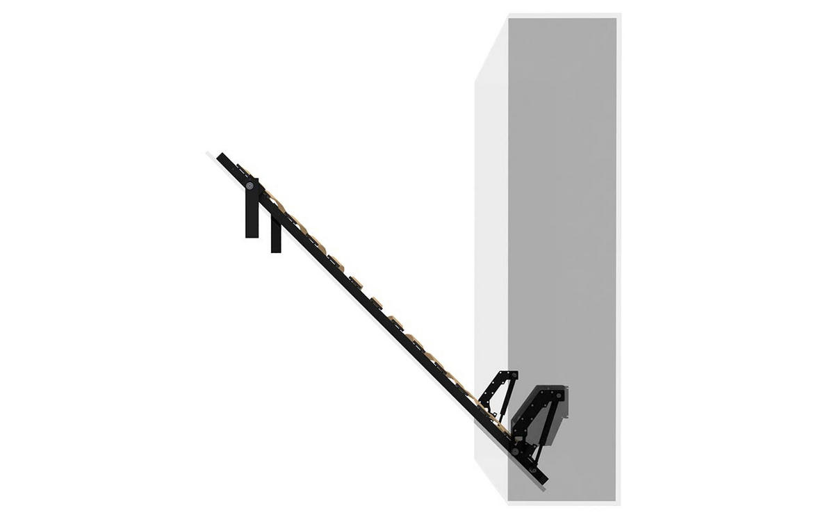 SCHRANKBETT Morphy Einbaubares 120x200 Vertikal - Weiß, Holz (120/200cm) - WallBedKing