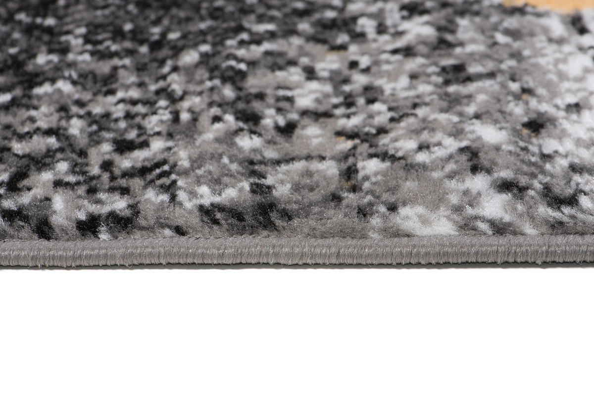 TEPPICH MAYA Gelb Meliert Streifen Splash 140/200 cm - Gelb, Textil (140/200cm) - Tapiso