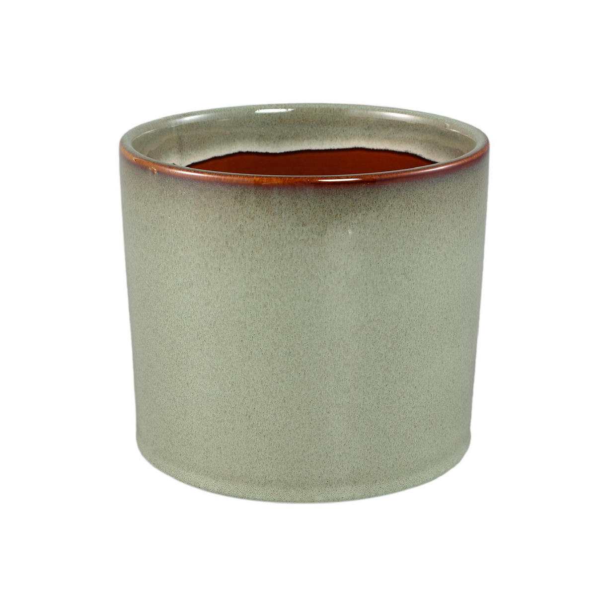 TOPF Mary Grün 17/17/15.5cm - Grün, Keramik (15.5cm) - PTMD Collection