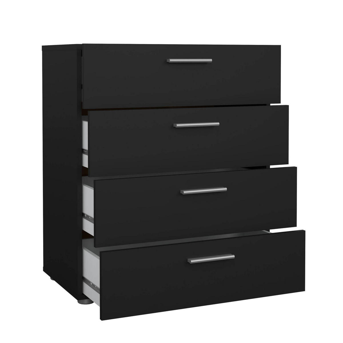 KOMMODE Schwarz 40.25/70/82 cm - Schwarz, Holzwerkstoff (70/82/40cm) - DMORA