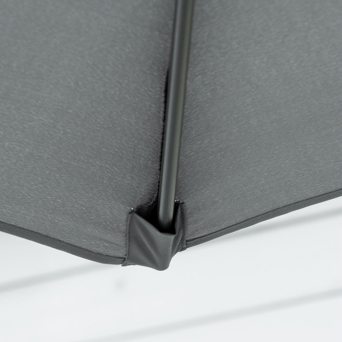 AMPELSCHIRM aus Metall, Polyester Dunkelgrau - Dunkelgrau, Metall (293/293cm) - Outsunny