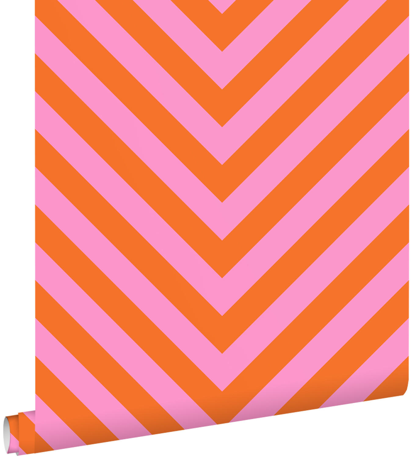TAPETE Zickzackmuster 50 x 900 cm - Pink, Papier (50/900cm) - ESTAhome