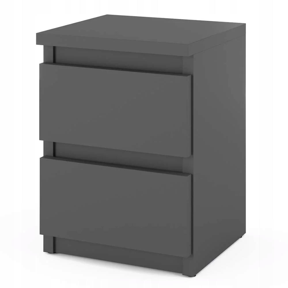 NACHTTISCH – grau - Dunkelgrau/Grau, Holz (30/40/30cm) - Stiv Meble
