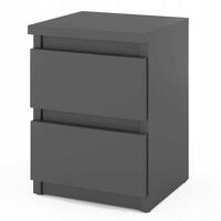 NACHTTISCH – grau - Dunkelgrau/Grau, Holz (30/40/30cm) - Stiv Meble