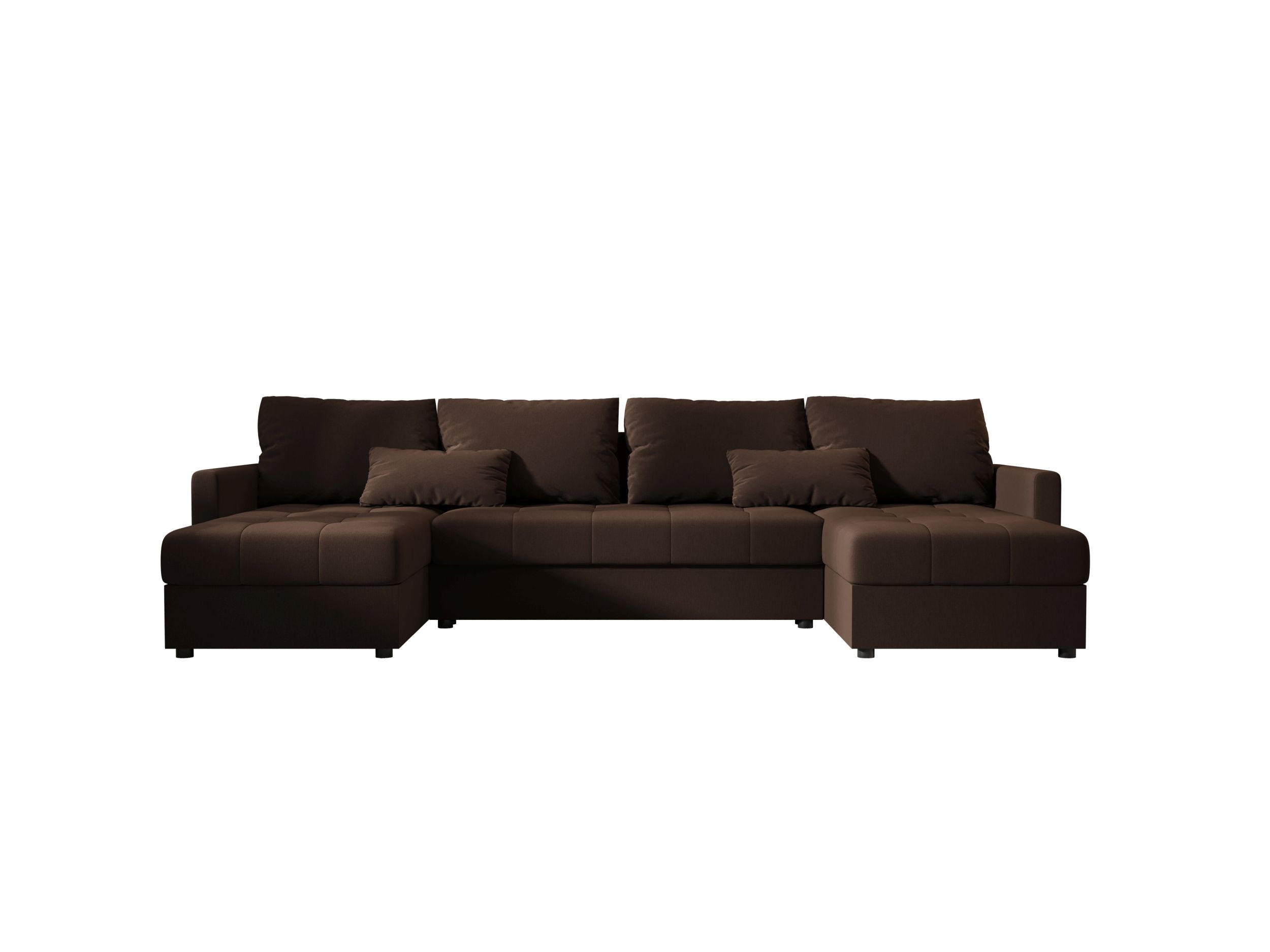 ECKSOFA MOS U BIS Cosmic 800 mit Schlaffunktion - Braun, Textil (285/85/140cm) - Bedante