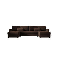 ECKSOFA MOS U BIS Cosmic 800 mit Schlaffunktion - Braun, Textil (285/85/140cm) - Bedante