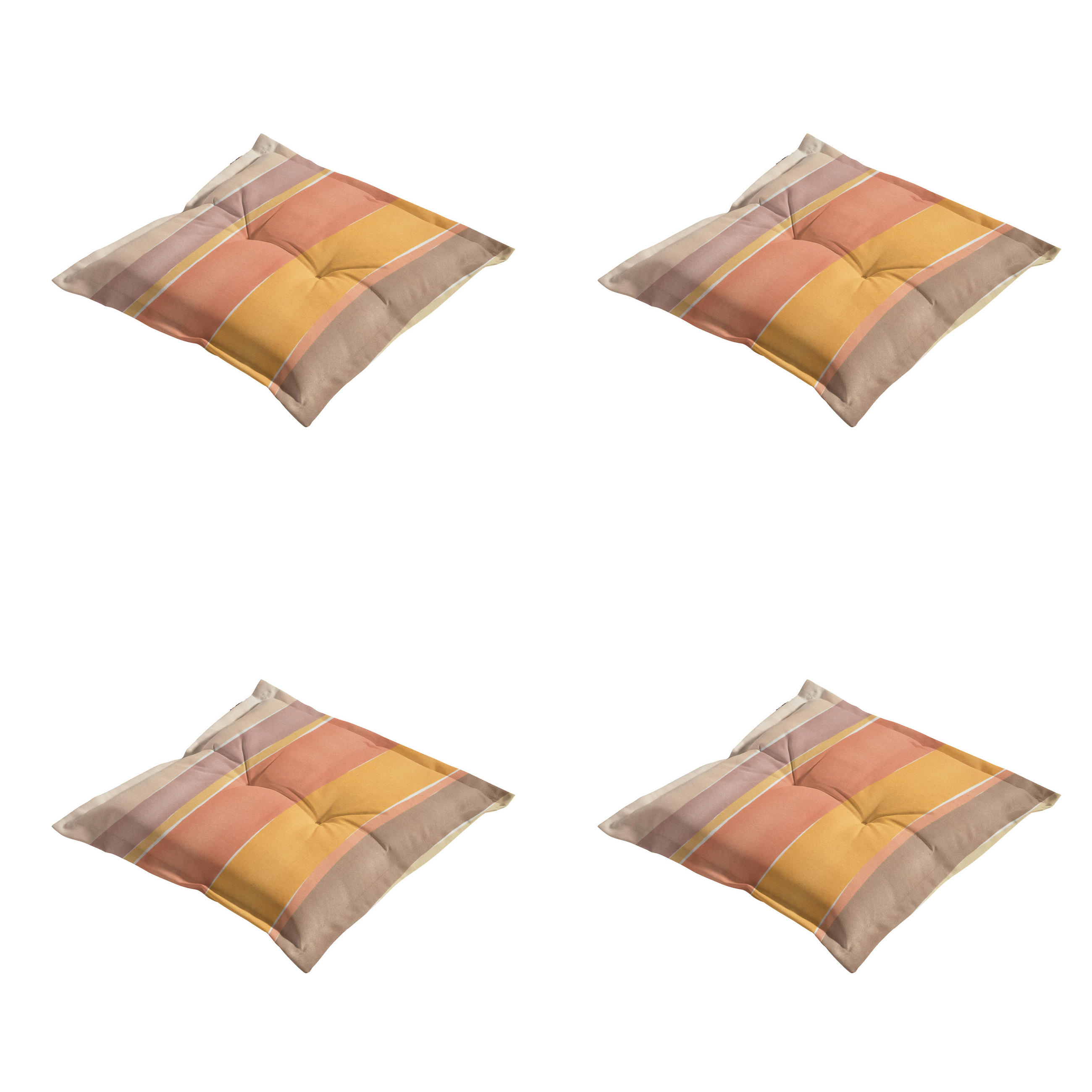 SITZKISSEN Nox - Mehrfarbig - 50/50/7 cm - 4er-Set - Multicolor, Textil (50/7/50cm) - Madison