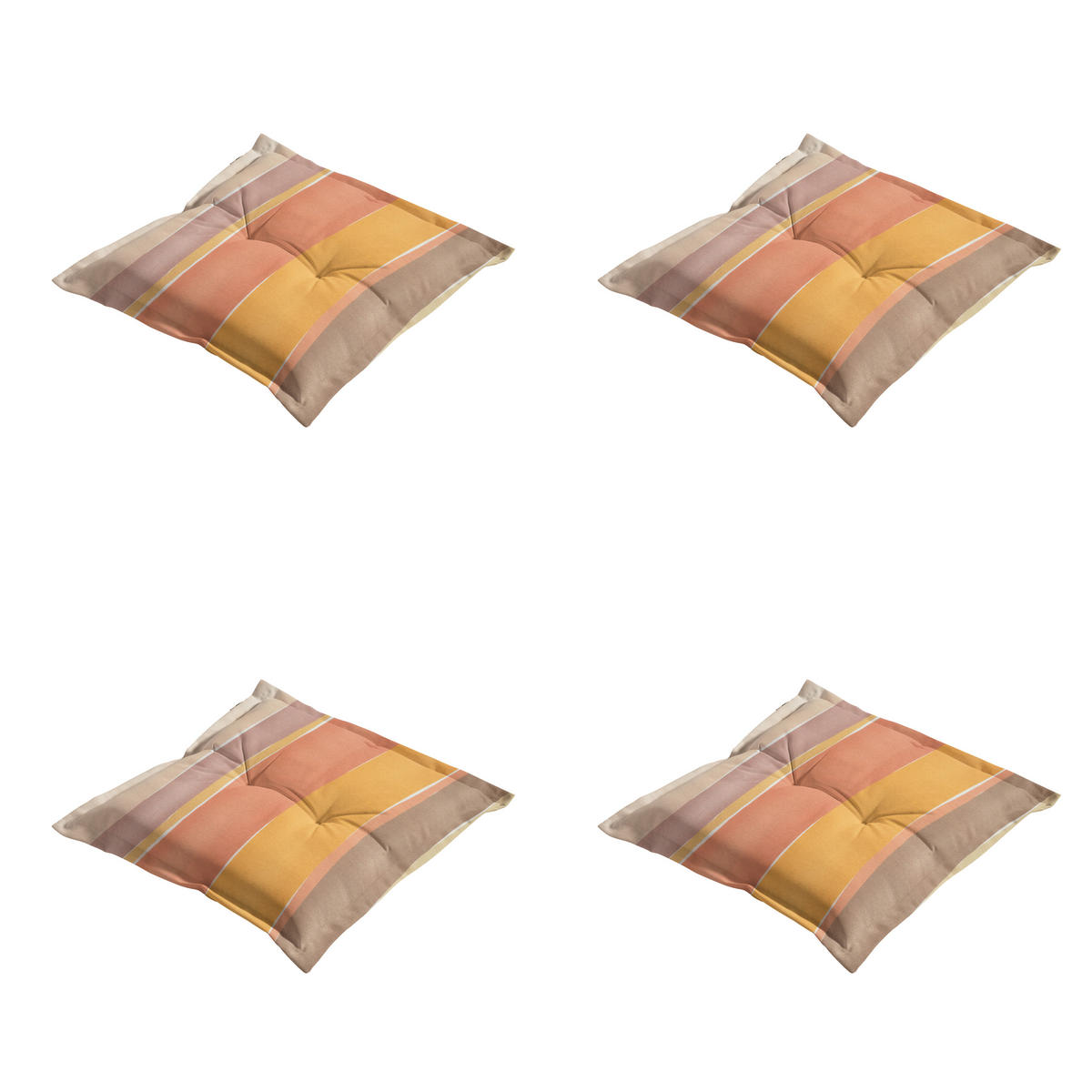 SITZKISSEN Nox - Mehrfarbig - 50/50/7 cm - 4er-Set - Multicolor, Textil (50/7/50cm) - Madison