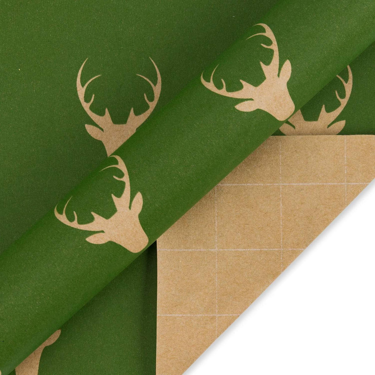 GESCHENKPAPIER 6 Rollen 76 x 305 cm Kraftpapier Weihnachtsmuster - Multicolor, Papier (20/4/76cm)