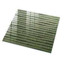 GLASPLATTE 80x60 cm – Bambusstruktur - Beige, Glas (0.4/80/60cm) - ArtPrintCave