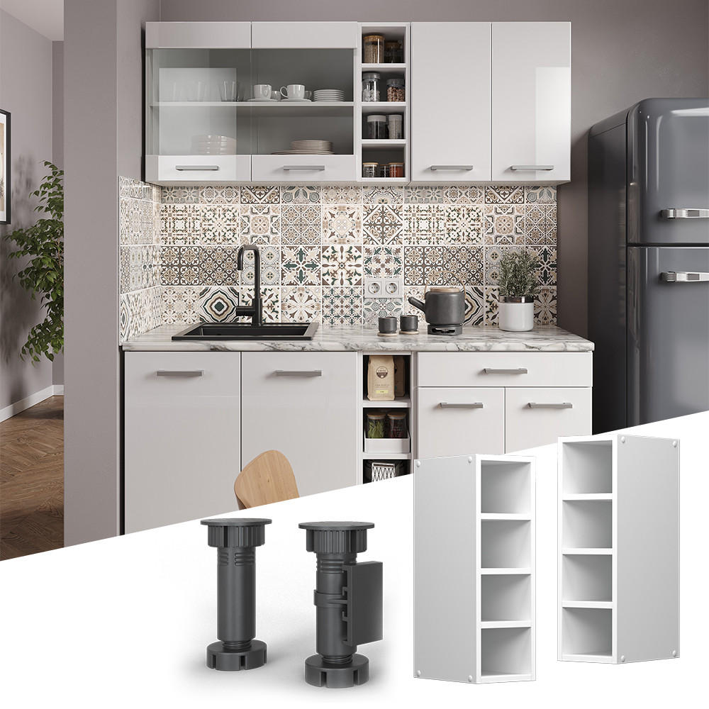 HÄNGESCHRANK R-Line Weiß 20 cm - Weiß, Holzwerkstoff (20/60/29cm) - Vicco