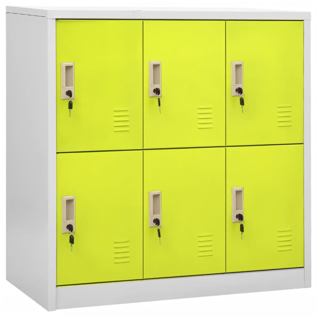 vidaXL Schliessfachschrank Hellgrau 45x92.5x90 cm