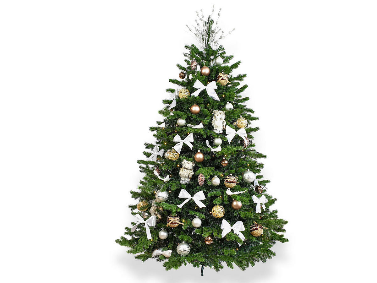 WEIHNACHTSBAUM künstlicher DELUXE BERNARD 450 cm, grün, 2D/3D, 8547 Zweige, inkl. Metallständer - Grün, Kunststoff/Metall (244/450cm) - LAALU