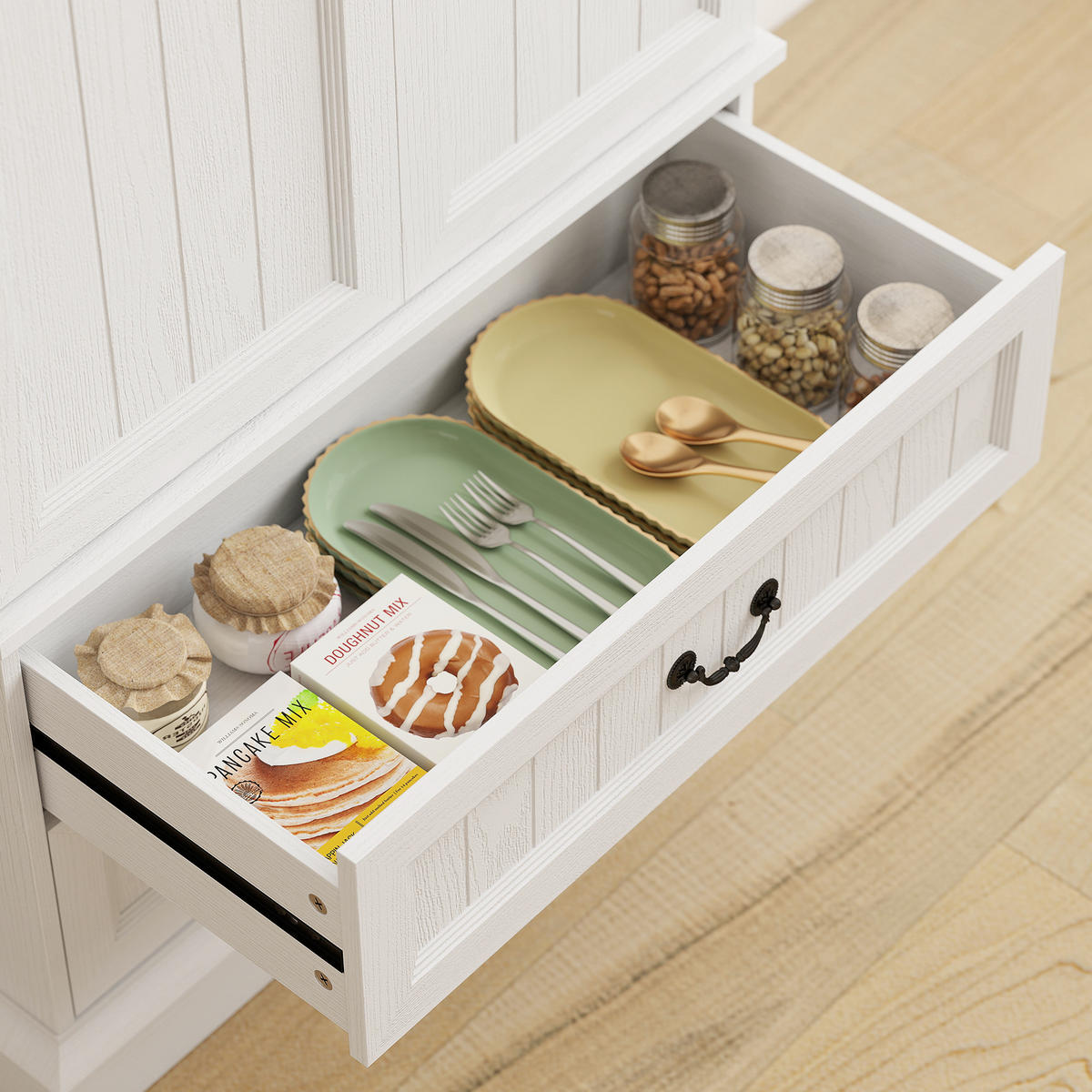 MEHRZWECKSCHRANK DE-11241 LED mit Sensor & verstellbaren Böden Weiß - Weiß, Holzwerkstoff (39.5/183/76cm) - ComfortXL