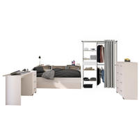 KINDERZIMMER SET Parisot Sleep 4-tlg. Holzdekor Weiß/Eiche - Eichefarben/Weiß, Kunststoff (100/1/200cm) - 58aufmkessel