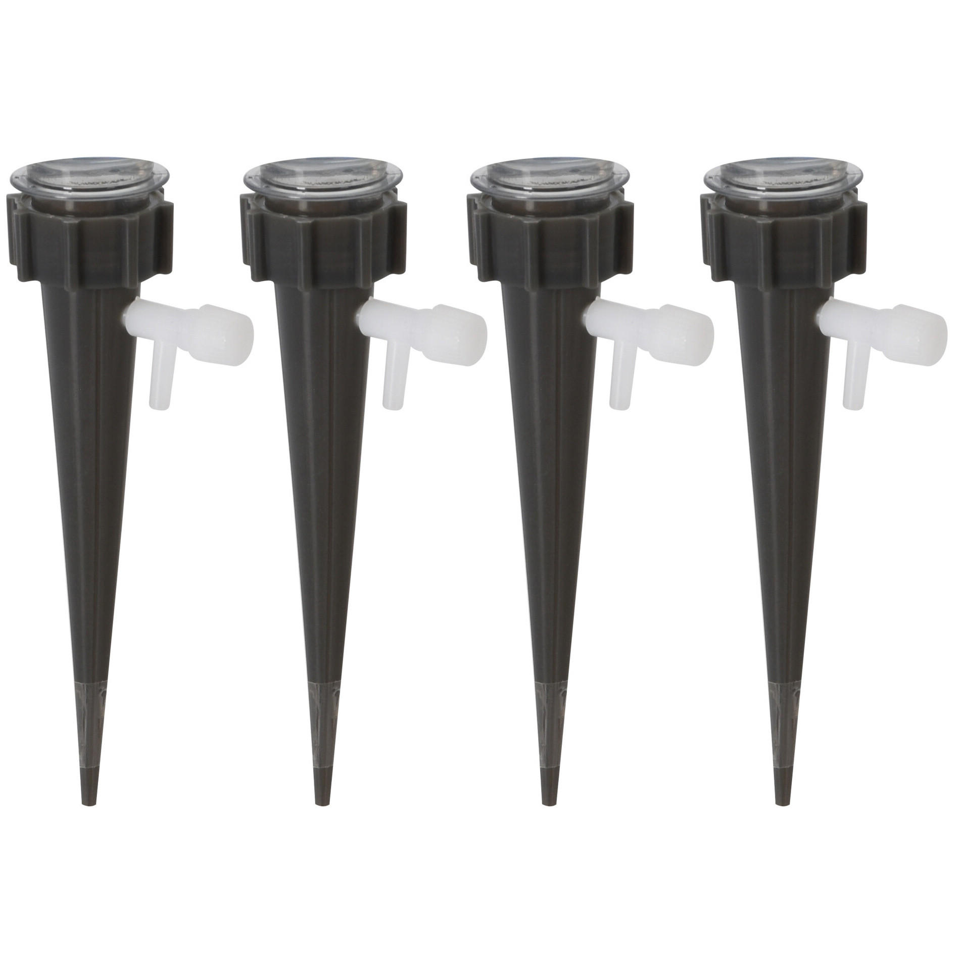 BEWÄSSERUNGSSPIKES 4er-Set 13,5 cm - Grau, Kunststoff (3/13.5/3cm)