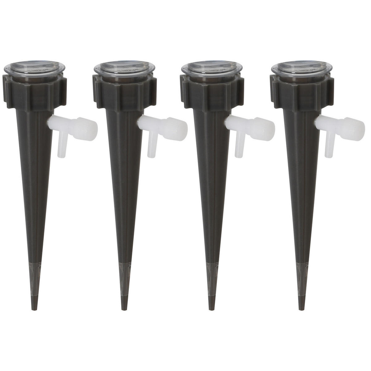 BEWÄSSERUNGSSPIKES 4er-Set 13,5 cm - Grau, Kunststoff (3/13.5/3cm)